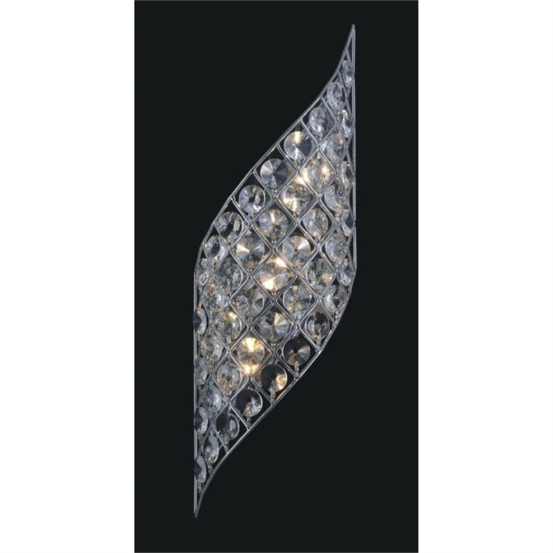 CWI Lighting Chique 4 Light Transitional Metal Wall Sconce in Chrome