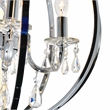 CWI Lighting Abia 4 Light Up Contemporary Metal Chandelier in Chrome