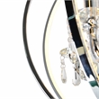 CWI Lighting Abia 4 Light Up Contemporary Metal Chandelier in Chrome