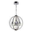 CWI Lighting Abia 4 Light Up Contemporary Metal Chandelier in Chrome