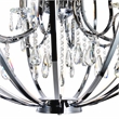 CWI Lighting Abia 8 Light Up Contemporary Metal Chandelier in Chrome
