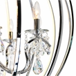 CWI Lighting Abia 8 Light Up Contemporary Metal Chandelier in Chrome