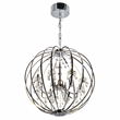 CWI Lighting Abia 8 Light Up Contemporary Metal Chandelier in Chrome