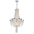 CWI Lighting Taylor 7 Light Down Contemporary Metal Chandelier in Chrome