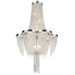 CWI Lighting Taylor 7 Light Down Contemporary Metal Chandelier in Chrome