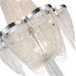 CWI Lighting Taylor 7 Light Down Contemporary Metal Chandelier in Chrome