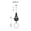 CWI Lighting Taylor 7 Light Down Contemporary Metal Chandelier in Chrome