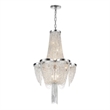 CWI Lighting Taylor 7 Light Down Contemporary Metal Chandelier in Chrome