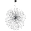 CWI Lighting Cherry Blossom 48 Light Transitional Metal Chandelier in Chrome
