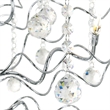 CWI Lighting Cherry Blossom 48 Light Transitional Metal Chandelier in Chrome