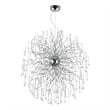 CWI Lighting Cherry Blossom 48 Light Transitional Metal Chandelier in Chrome