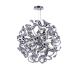 CWI Lighting Swivel 14 Light Contemporary Metal Chandelier in Chrome