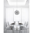 CWI Lighting Swivel 14 Light Contemporary Metal Chandelier in Chrome
