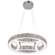 CWI Lighting Beyond Transitional Metal LED Chandelier in Chrome