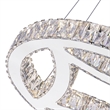 CWI Lighting Beyond Transitional Metal LED Chandelier in Chrome