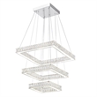 CWI Lighting Florence 2Transitional Metal LED Chandelier in Chrome