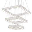 CWI Lighting Florence 2Transitional Metal LED Chandelier in Chrome