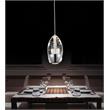 CWI Lighting Perrier 1 Light Down Contemporary Metal Mini Pendant in Chrome