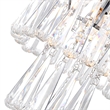 CWI Lighting Vast 3 Light Transitional Metal Chandelier in Chrome