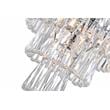 CWI Lighting Vast 6 Light Transitional Metal Chandelier in Chrome