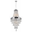 CWI Lighting Vast 6 Light Transitional Metal Chandelier in Chrome