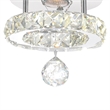 CWI Lighting Ring Transitional Metal LED Flush Mount in Chrome