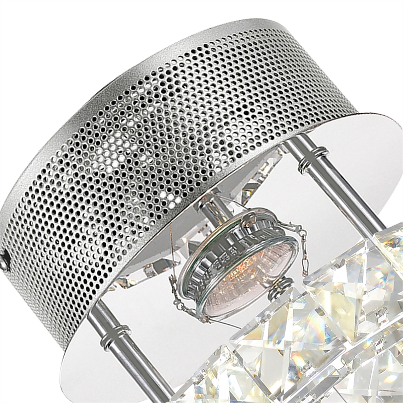 CWI Lighting Ring Transitional Metal LED Flush Mount in Chrome