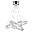 CWI Lighting RingTransitional Metal LED Chandelier in Chrome