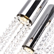 CWI Lighting Extended 9 Light Transitional Metal Pendant in Chrome