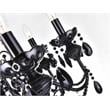 CWI Lighting Keen 6 Light Up Contemporary Metal Chandelier in Black