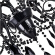CWI Lighting Keen9 Light Up Contemporary Metal Chandelier in Black