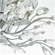CWI Lighting Ivy 3 Light Drum Shade Metal Flush Mount in Chrome
