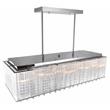 CWI Lighting Spring Morning10 Light Drum Shade Metal Chandelier in Chrome