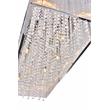 CWI Lighting Spring Morning10 Light Drum Shade Metal Chandelier in Chrome