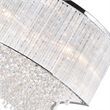 CWI Lighting Elsa 10 Light Drum Shade Transitional Metal Chandelier in Chrome