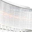CWI Lighting Elsa 6 Light Drum Shade Transitional Metal Chandelier in Chrome