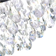 CWI Lighting Dash 4 Light Drum Shade Metal Chandelier in Chrome