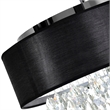 CWI Lighting Dash 4 Light Drum Shade Metal Chandelier in Chrome