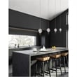 CWI Lighting Perrier 1 Light Down Contemporary Metal Mini Pendant in Chrome