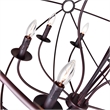 CWI Lighting Arza 12 Light Up Farmhouse Metal Chandelier in Brown