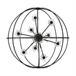 CWI Lighting Campechia 9 Light Up Farmhouse Metal Chandelier in Brown