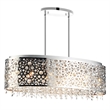 CWI Lighting Bubbles 11 Light Drum Shade Metal Chandelier in Chrome