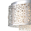 CWI Lighting Bubbles 11 Light Drum Shade Metal Chandelier in Chrome