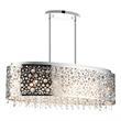 CWI Lighting Bubbles 11 Light Drum Shade Metal Chandelier in Chrome