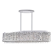 CWI Lighting Bubbles 16 Light Drum Shade Metal Chandelier in Chrome