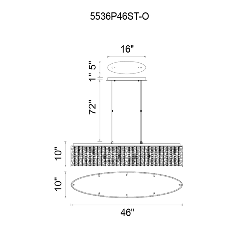 CWI Lighting Bubbles 16 Light Drum Shade Metal Chandelier in Chrome