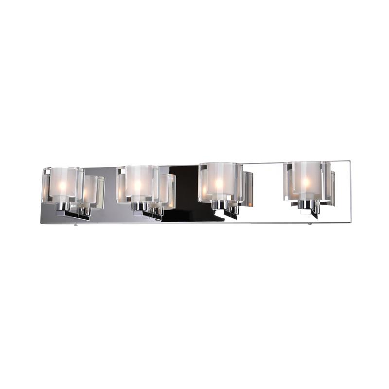 CWI Lighting Tina 4 Light Contemporary Metal Wall Sconce in Chrome