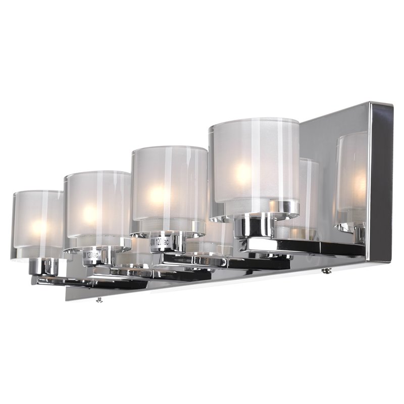 CWI Lighting Tina 4 Light Contemporary Metal Wall Sconce in Chrome