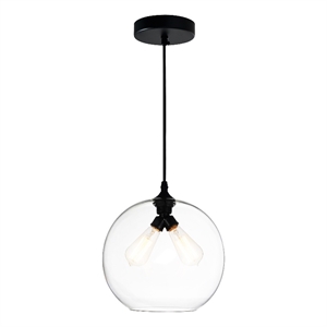 CWI Lighting 2 Light Contemporary Glass Mini Down Pendant in Clear