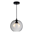CWI Lighting 2 Light Contemporary Glass Mini Pendant in Black Smoke
